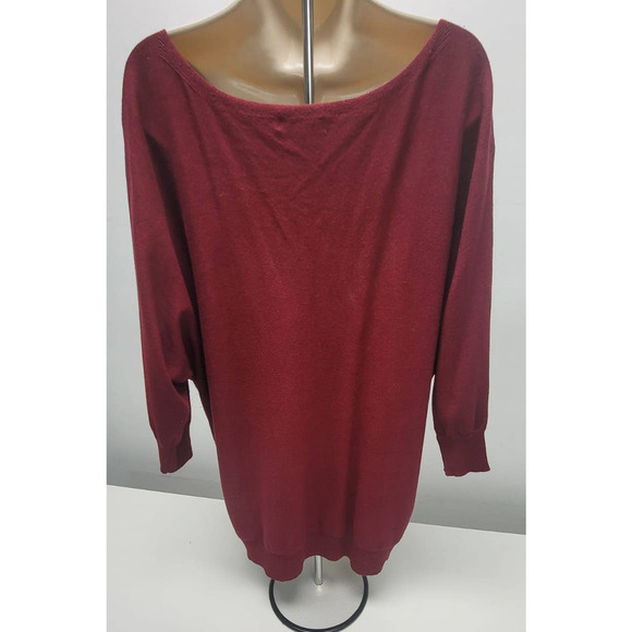 Women Knit Blouse Embellished 89th & Madison Red Size 3X - Picture 3 of 7